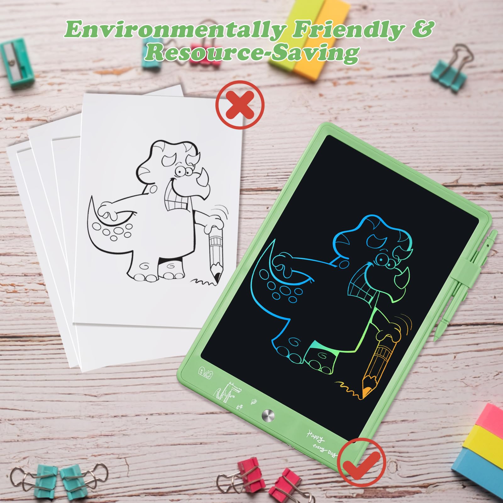 cimetech 2 Pack LCD Writing Tablet for Kids Toys, Colorful Drawing Tablet Doodle Board Writing Pad for Toddler Gifts, Kids Travel Essentials, Christmas Stocking Stuffers for 3-12 Years Boys Girls