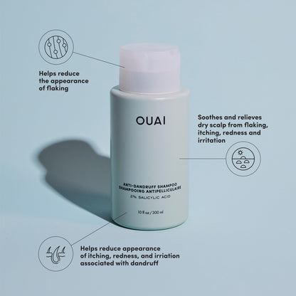 OUAI Detox Shampoo - Clarifying Shampoo for Build Up, Dirt, Oil, Product and Hard Water - Apple Cider Vinegar &amp; Keratin for Clean, Refreshed Hair - Sulfate-Free Hair Care (10 oz)