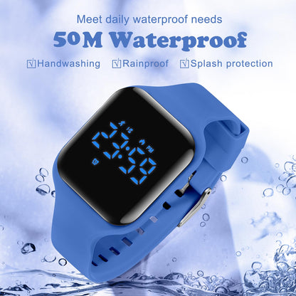 Kids Watch, No App Fitness Tracker Watch for Kids Teenager Digital Watch with Steps Counter/Distance/Calories/Alarm/Stopwatch Fitness Watch for Kids Girls Boys Gift for Teens