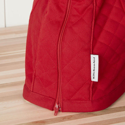 KITCHENAID Fitted Tilt-Head Solid Stand Mixer Cover with Storage Pocket, Quilted 100% Cotton, Milkshake, 14.4&quot;x18&quot;x10&quot;