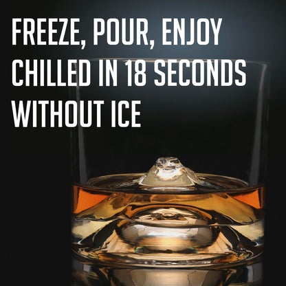 LIITON Heavy Crystal Whiskey Glasses Gift Set, Thick Freezable Bourbon Glass 1lb Each, Premium Whiskey Gifts for Men, Frozen Crystal Chills Cocktails Featuring Grand Canyon Glasses Set of 2, 10 oz