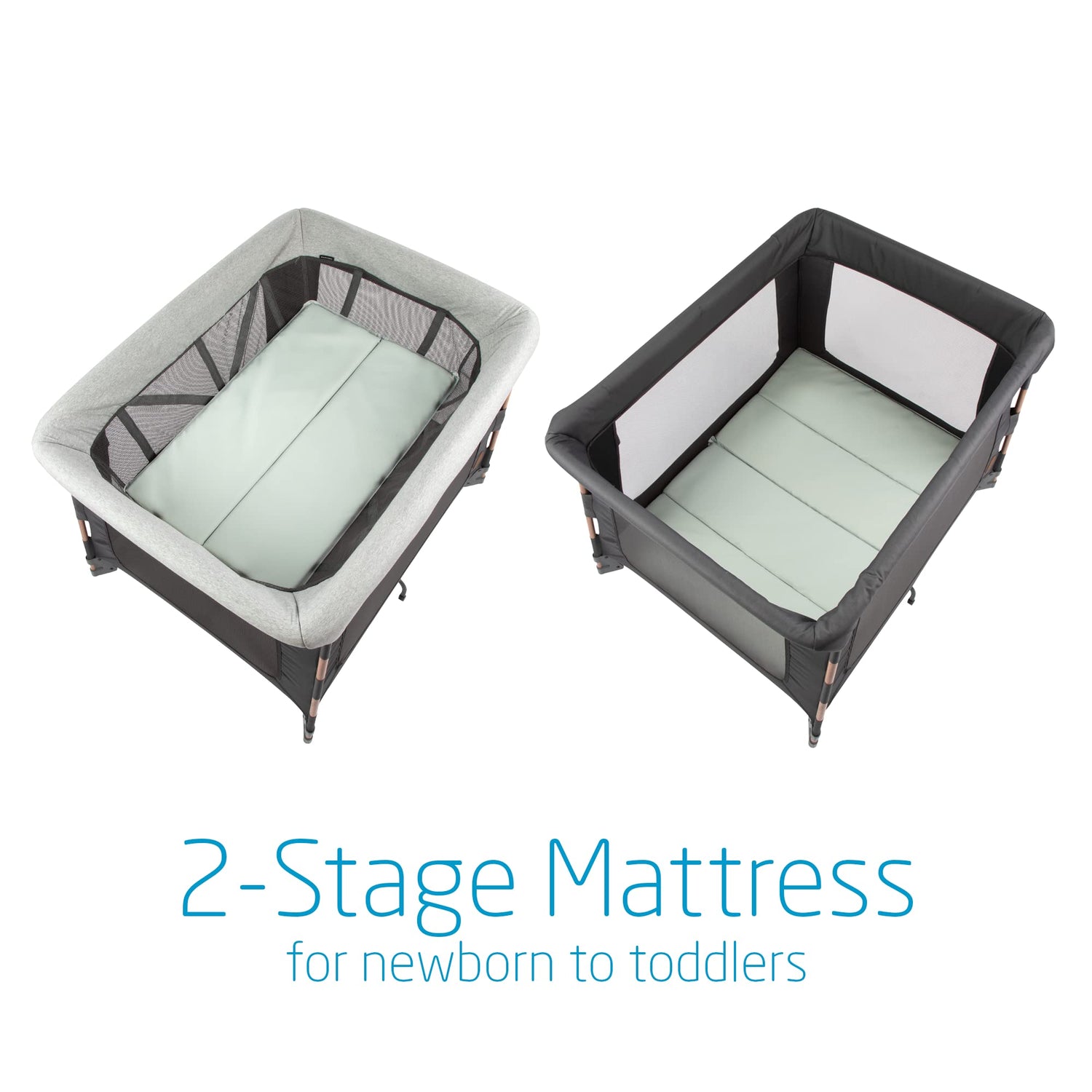 Maxi-Cosi Swift Baby Playpen with Mat, Baby Play Yards, Pack and Play with Bassinet - Portable Playpen for Babies and Toddlers, Classic Oat