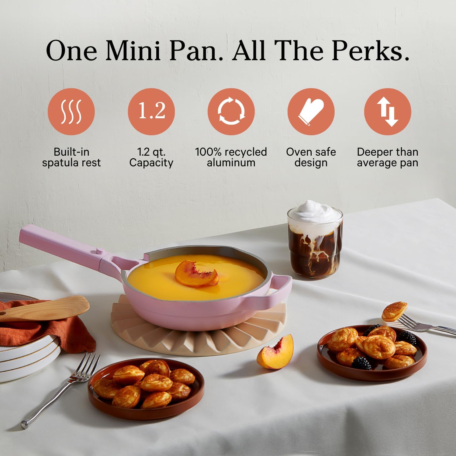Our Place Always Pan Duo - Always Pan &amp; Mini Always Pan 2.0 Bundle | Multi-Functional Cookware Set Replaces 20 Pieces | Lavender
