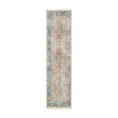RUGGABLE Kamran Washable Rug - Perfect Vintage Area Rug for Living Room Bedroom Kitchen - Pet &amp; Child Friendly - Stain &amp; Water Resistant - Hazel 5&