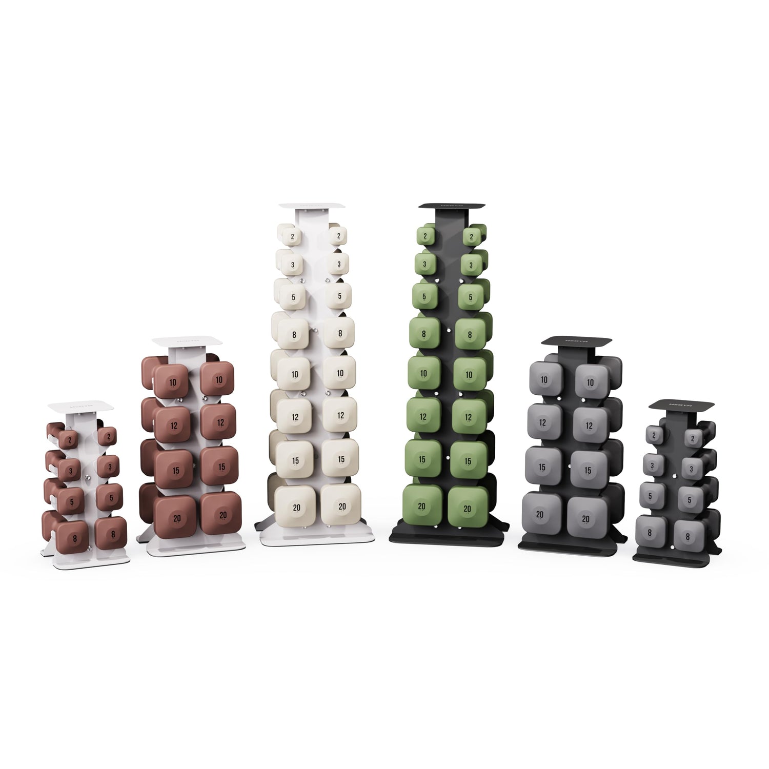 WeGym SafeGrip Dumbbells, Anti-Slip, Anti-Roll, Thick Handles, Free Weights, Square Dumbbells for Secure Workouts at Home, Weightlifting, and Personal Training