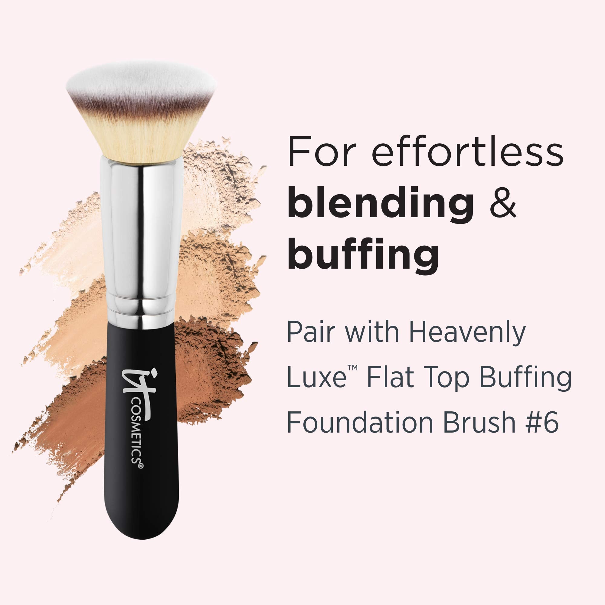 IT Cosmetics Celebration Foundation - Full-Coverage, Anti-Aging Powder Foundation - Blurs Pores, Wrinkles &amp; Imperfections - With Hydrolyzed Collagen &amp; Hyaluronic Acid - 0.3 oz