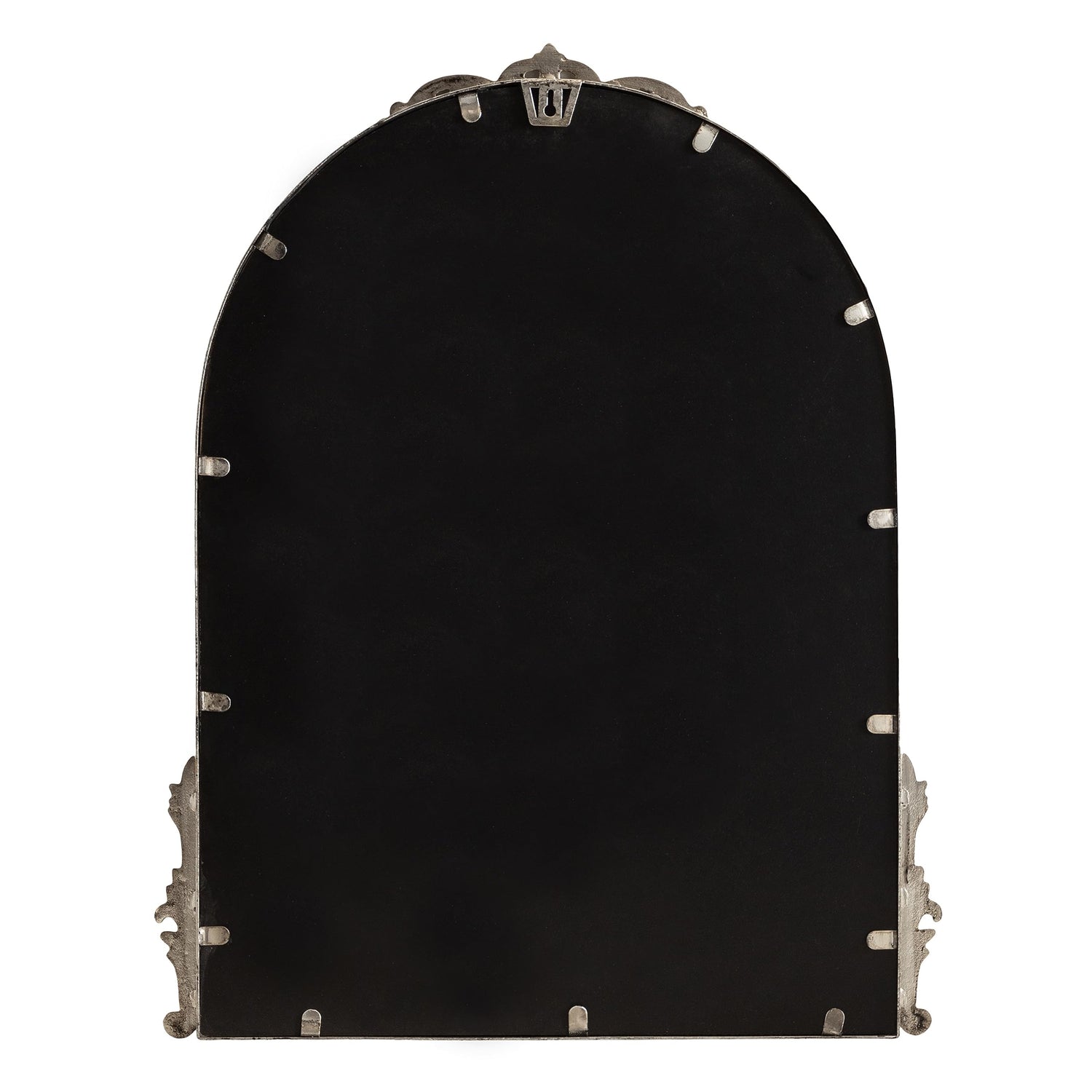 Kate and Laurel Myrcelle Traditional Arched Mirror, 25 x 33, Gold, Decorative Large Arch Mirror with Ornate Garland Detailing Along The Crown and Edges of The Frame