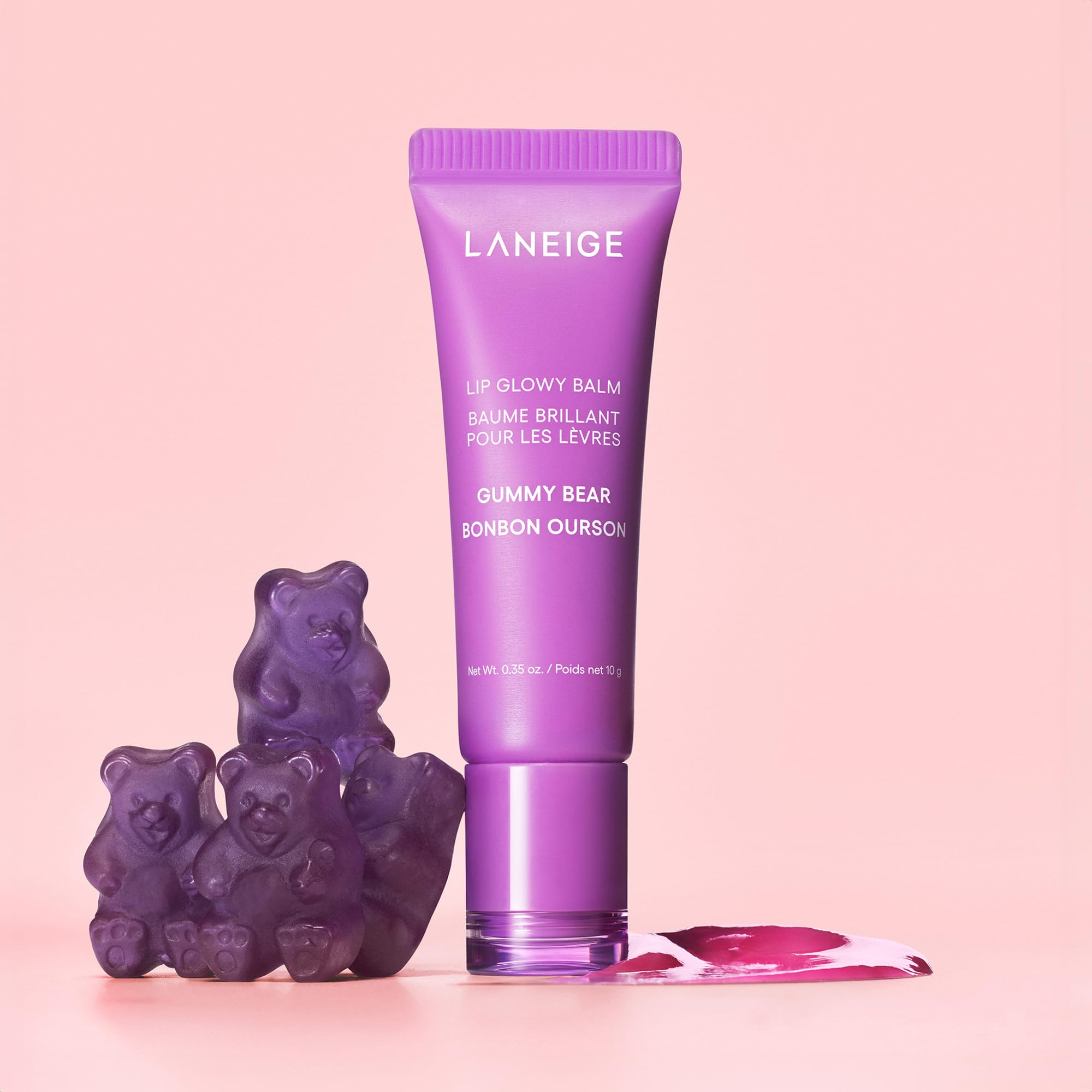 LANEIGE Lip Glowy Balm Hydrate, Glossy, Lightweight, Moisturize &amp; Tint with Shea Butter