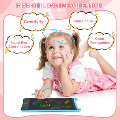cimetech 2 Pack LCD Writing Tablet for Kids Toys, Colorful Drawing Tablet Doodle Board Writing Pad for Toddler Gifts, Kids Travel Essentials, Christmas Stocking Stuffers for 3-12 Years Boys Girls