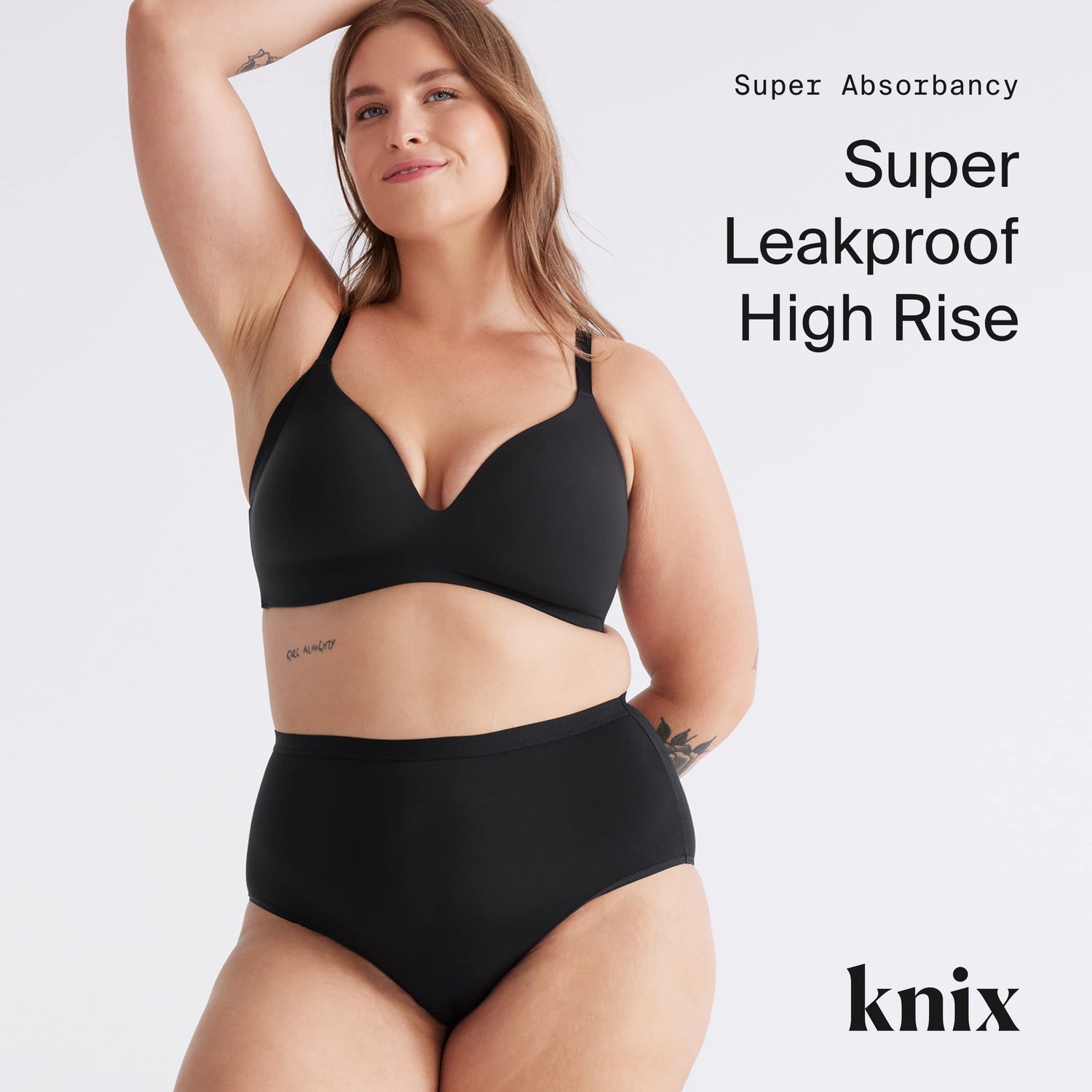 KNIX Super Leakproof High Rise Underwear, Leakproof Underwear, Period Underwear for Women, Machine Washable, Reusable