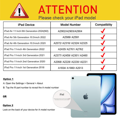 SCSVPN for iPad Air 11 Inch Case 2024 M2(6th Gen), iPad Air 5th/4th Generation Case 10.9&
