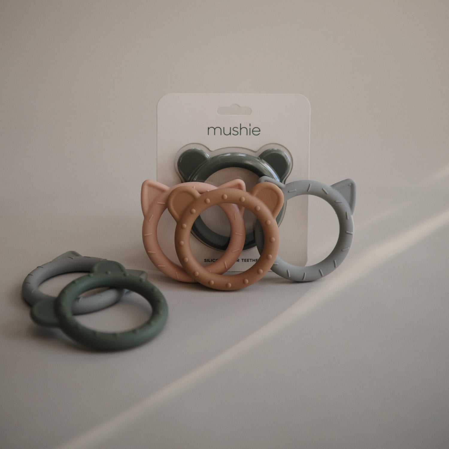 mushie Silicone Baby Teether Toy | Bunny