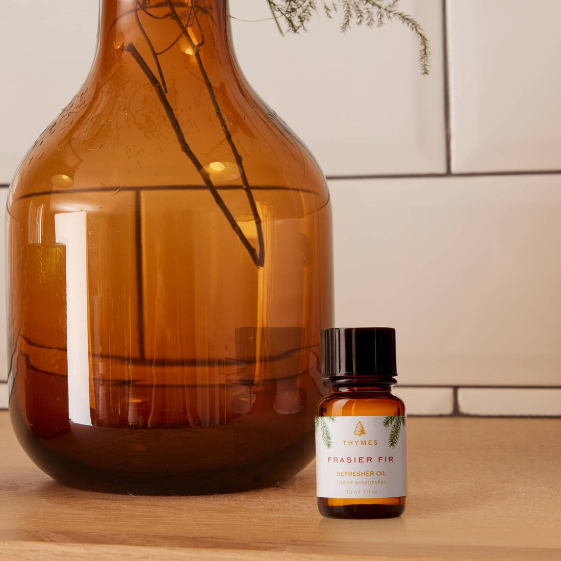 Thymes Frasier Fir Fragrant Refresher Oil - 1 Fl Oz - Aromatherapy Oil - Long Lasting Scent