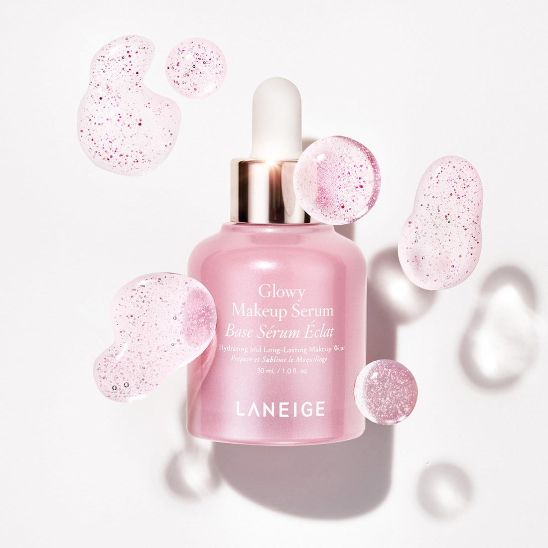 LANEIGE Glowy Makeup Serum: Makeup Primer, Hydrating Face Serum for Visbly Smooth &amp; Glowy Dewy Skin, Highlighting