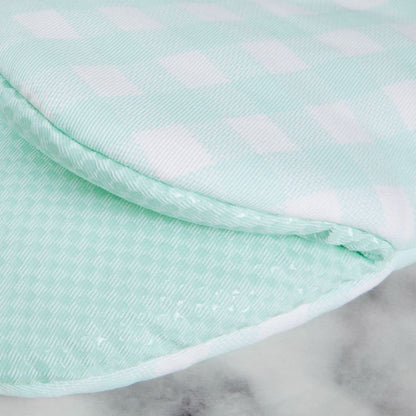 KitchenAid Gingham Mini Oven Mitt 2-Pack Set, Milkshake Tan, 5.5&quot;x8&quot;