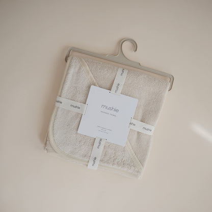 mushie Baby Hooded Towel | Organic Cotton (Moss)