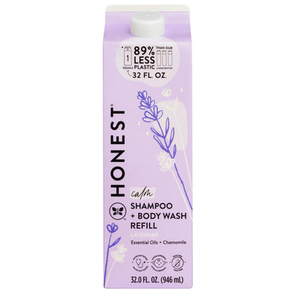 The Honest Company 2-in-1 Cleansing Shampoo + Body Wash | Gentle for Baby | Naturally Derived, Tear-free, Hypoallergenic | Fragrance Free Sensitive, 10 fl oz