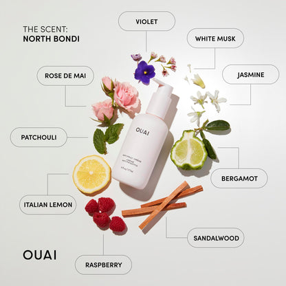 OUAI Anti Frizz Cream - Moisturizing Hair Cream with Frizz Control &amp; Heat Protection - Provides Lasting Hydration with Jackfruit &amp; Beetroot Extract - Paraben, Phthalate &amp; Sulfate Free (6 oz)