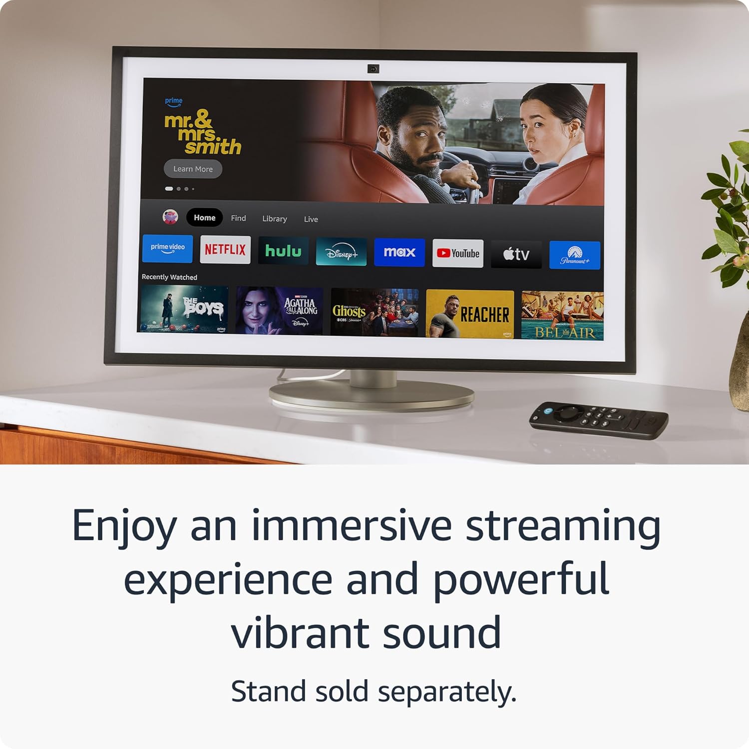 All-new Amazon Echo Show 15 | A stunning HD 15.6&quot; smart kitchen TV for home organization with Alexa