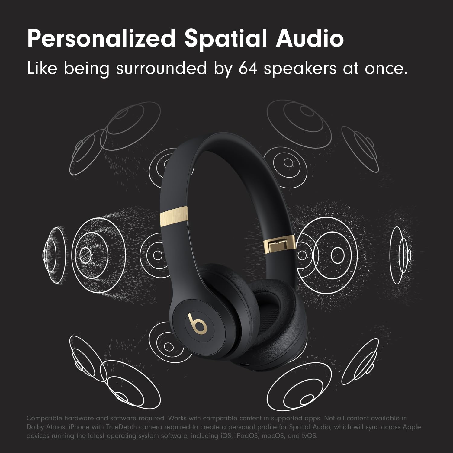 Beats Solo 4 - Wireless Bluetooth On-Ear Headphones, Apple &amp; Android Compatible, Up to 50 Hours of Battery Life - Cloud Pink