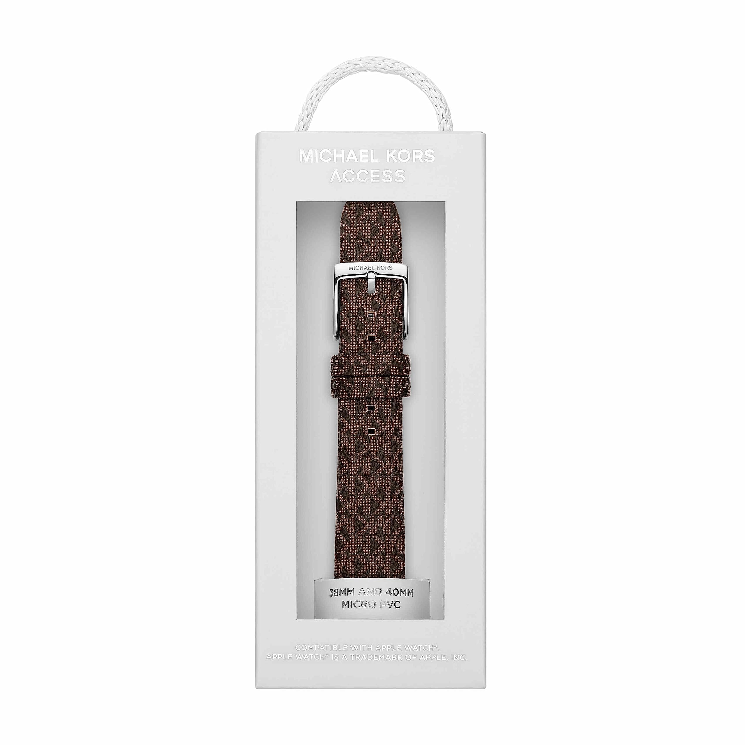 Michael Kors Band for Apple Watch; Silicone or Leather Smart Watch Bands for Women; Compatible with Apple Watch 38mm, 40mm, 41mm