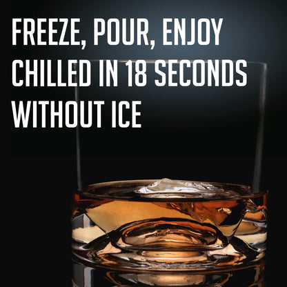 LIITON Heavy Crystal Whiskey Glasses Gift Set, Thick Freezable Bourbon Glass 1lb Each, Premium Whiskey Gifts for Men, Frozen Crystal Chills Cocktails Featuring Grand Canyon Glasses Set of 2, 10 oz