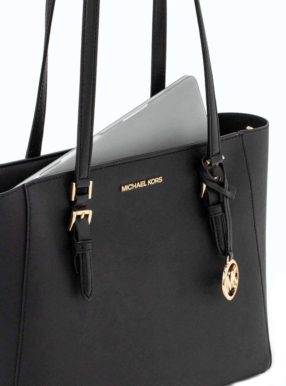 Michael Kors Charlotte Large 3-in-1 Tote Crossbody Handbag Leather
