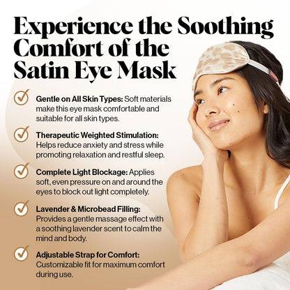 Kitsch Blackout Satin Sleep Mask, Softer Than Real Mulberry Silk Eye Cover, Soft Pressure Free Shade Blindfold for Puffy Eyes with Adjustable Straps, Weighted Eye Mask for Sleeping Women Men, Charcoal