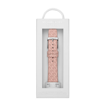 Michael Kors Band for Apple Watch; Silicone or Leather Smart Watch Bands for Women; Compatible with Apple Watch 38mm, 40mm, 41mm