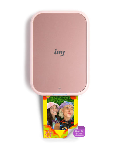 Canon Ivy 2 Mini Photo Printer, Print from Compatible iOS &amp; Android Devices, Sticky-Back Prints, Pure White