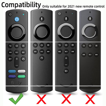 Silicone Remote Cover for Fire TV Stick 4K (2nd Gen) 2023, Fire TV Stick (3rd Gen) 2021,Fire TV Stick 4k&amp;4K Max (2021 Release) Silicone Protective Case with Lanyard(Lavender Gray)