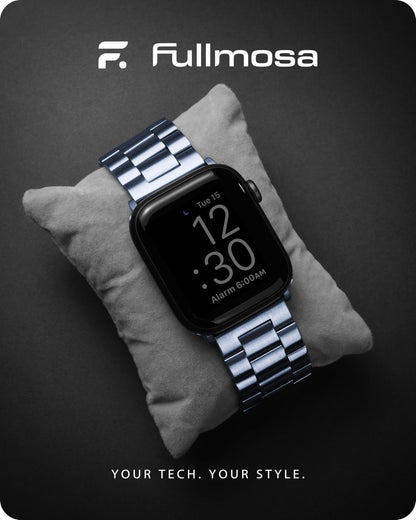 Fullmosa Compatible with Apple Watch Band 49mm 45mm 44mm 42mm 41mm 40mm 38mm, Stainless Steel iWatch Band with Case Compatible for Apple Watch Ultra 2 Ultra Series 10 9 8 7 6 5 4 3 2 1&amp;iWatch SE