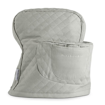 KITCHENAID Fitted Tilt-Head Solid Stand Mixer Cover with Storage Pocket, Quilted 100% Cotton, Milkshake, 14.4&quot;x18&quot;x10&quot;
