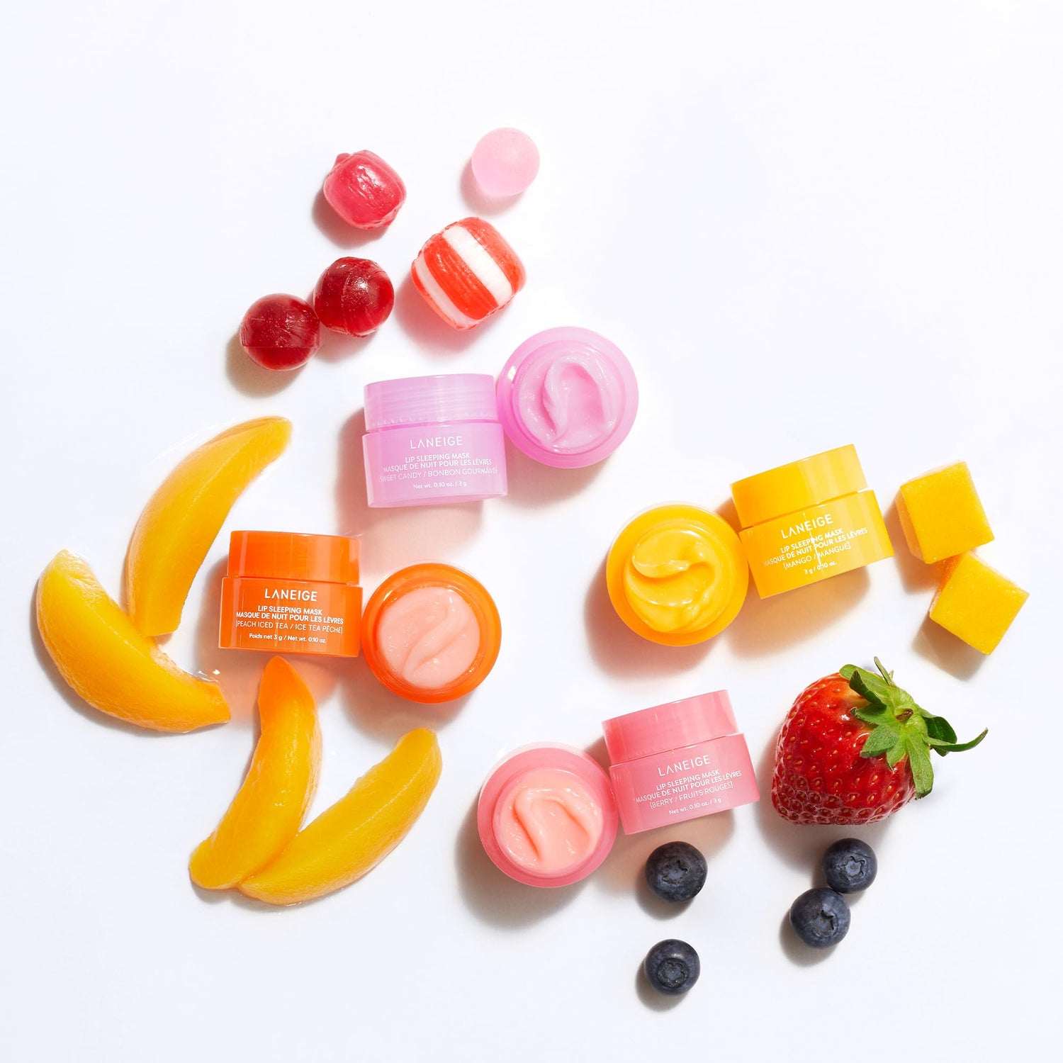 LANEIGE Lip Sleeping Mask: Nourish, Hydrate, Vitamin C, Murumuru &amp; Shea Butter, Antioxidants, Flaky, Dry Lips