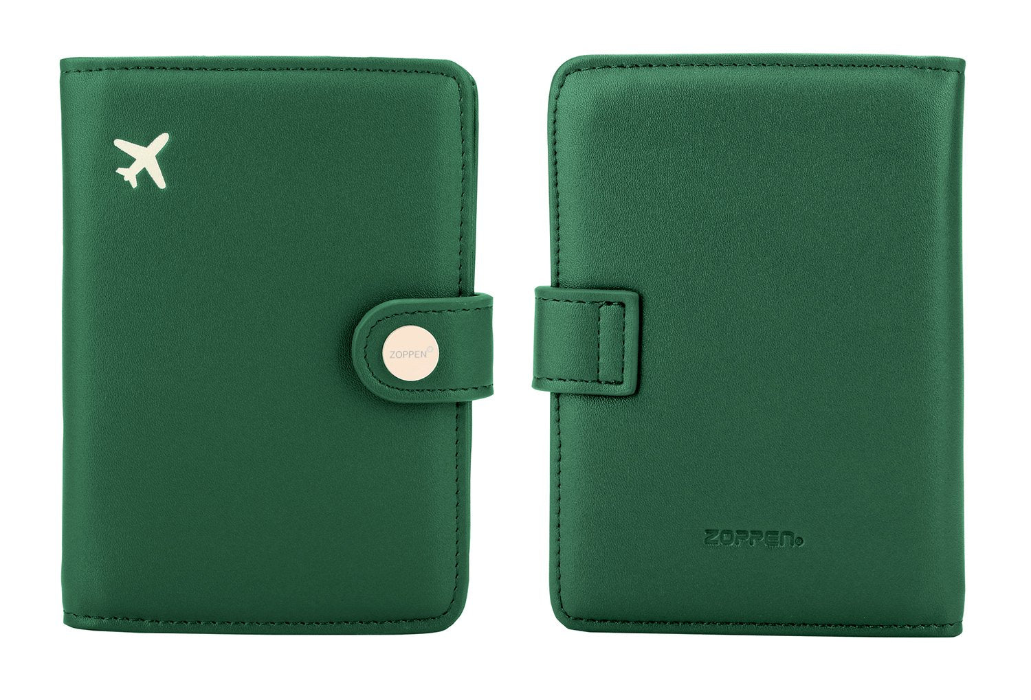 Zoppen RFID Blocking Travel Passport Holder Cadanian Passport Cover Slim Id Card Case (