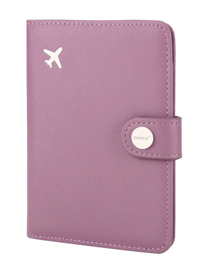 Zoppen RFID Blocking Travel Passport Holder Cadanian Passport Cover Slim Id Card Case (
