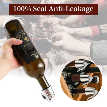 [2 PACK]Wine Bottle Stoppers,Real Vacuum Wine Stoppers,Reusable Wine Preserver,Wine Corks Keep Fresh,Best Gifts for Wine Lovers for christmas gifts.
