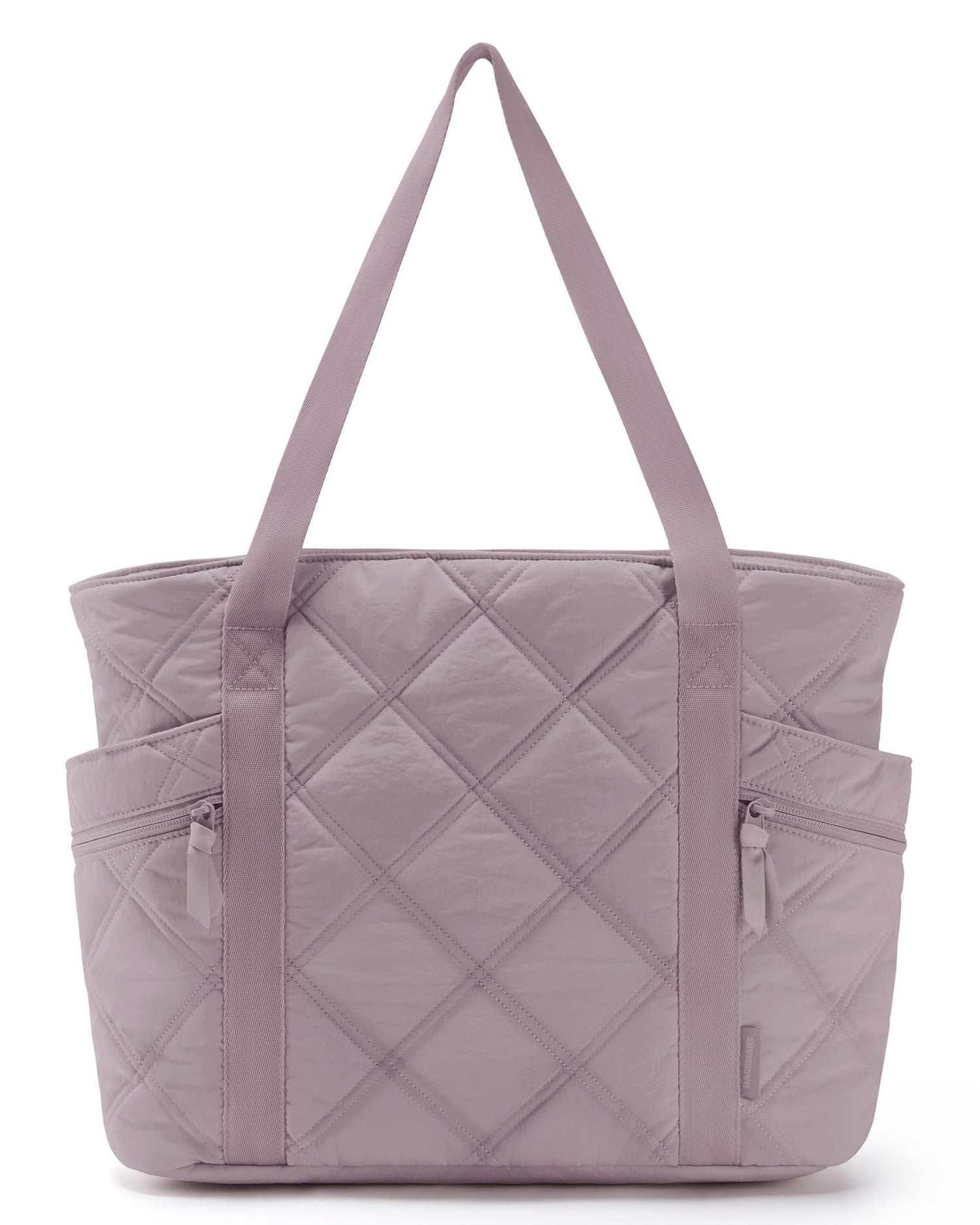 BAGSMART Tote Bag for Women, Puffer Tote Bags with Zipper, Travel Essentials Quilted Nurse Bag Carry On Bag Gifts for Women