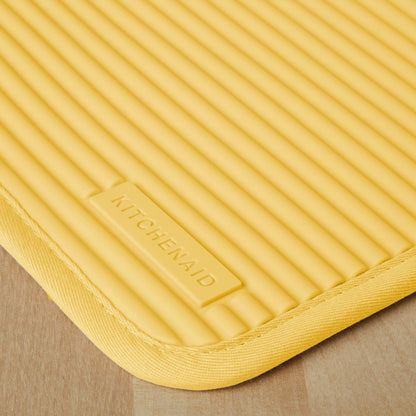 KitchenAid Ribbed Soft Silicone Water Resistant Pot Holder Set, Milkshake , 2 Piece Set, 7&quot;x9&quot;