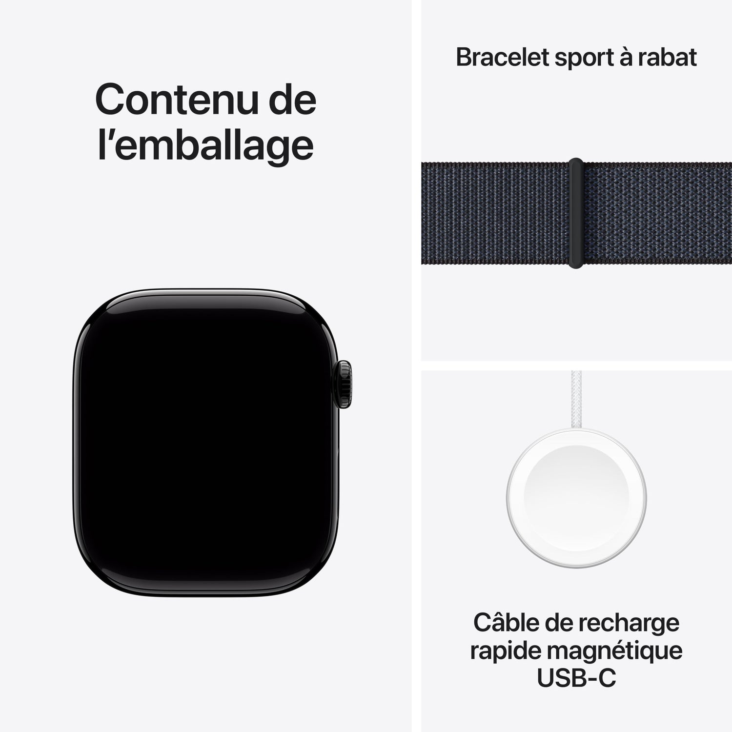 Apple Watch Series 10 [GPS 46mm] Smartwatch with Jet Black Aluminium Case with Black Sport Band. Fitness Tracker, ECG App, Always-On Retina Display, Water-Resistant
