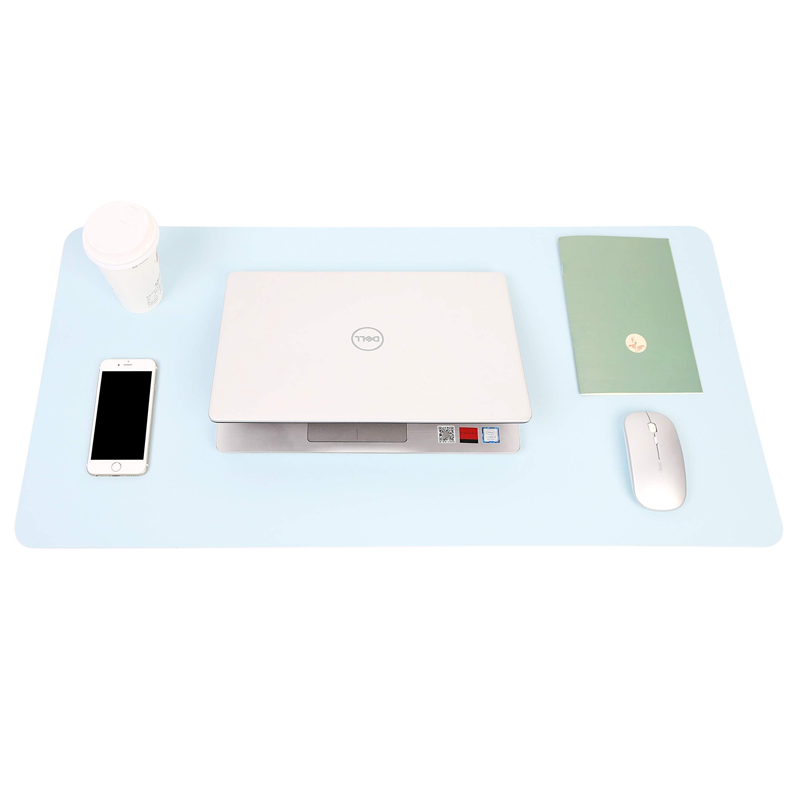 Non-Slip Desk Pad,Mouse Pad,Waterproof PVC Leather Desk Table Protector,Ultra Thin Large Desk Blotter, Easy Clean Laptop Desk Writing Mat for Office Work/Home/Decor(Pink, 23.6&quot; x 13.7&quot;)