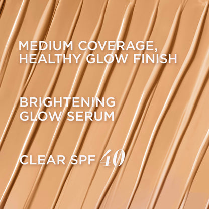 IT Cosmetics CC+ Nude Glow Lightweight Foundation + Glow Serum with SPF 40 - With Niacinamide, Hyaluronic Acid &amp; Green Tea Extract - 1.08 fl oz