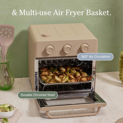 Our Place Wonder Oven Essentials Kit | Extra Air Fryer Basket &amp; Nonstick Ceramic-Coated Bake Pan | Oven Safe, Eco-Friendly | Steam