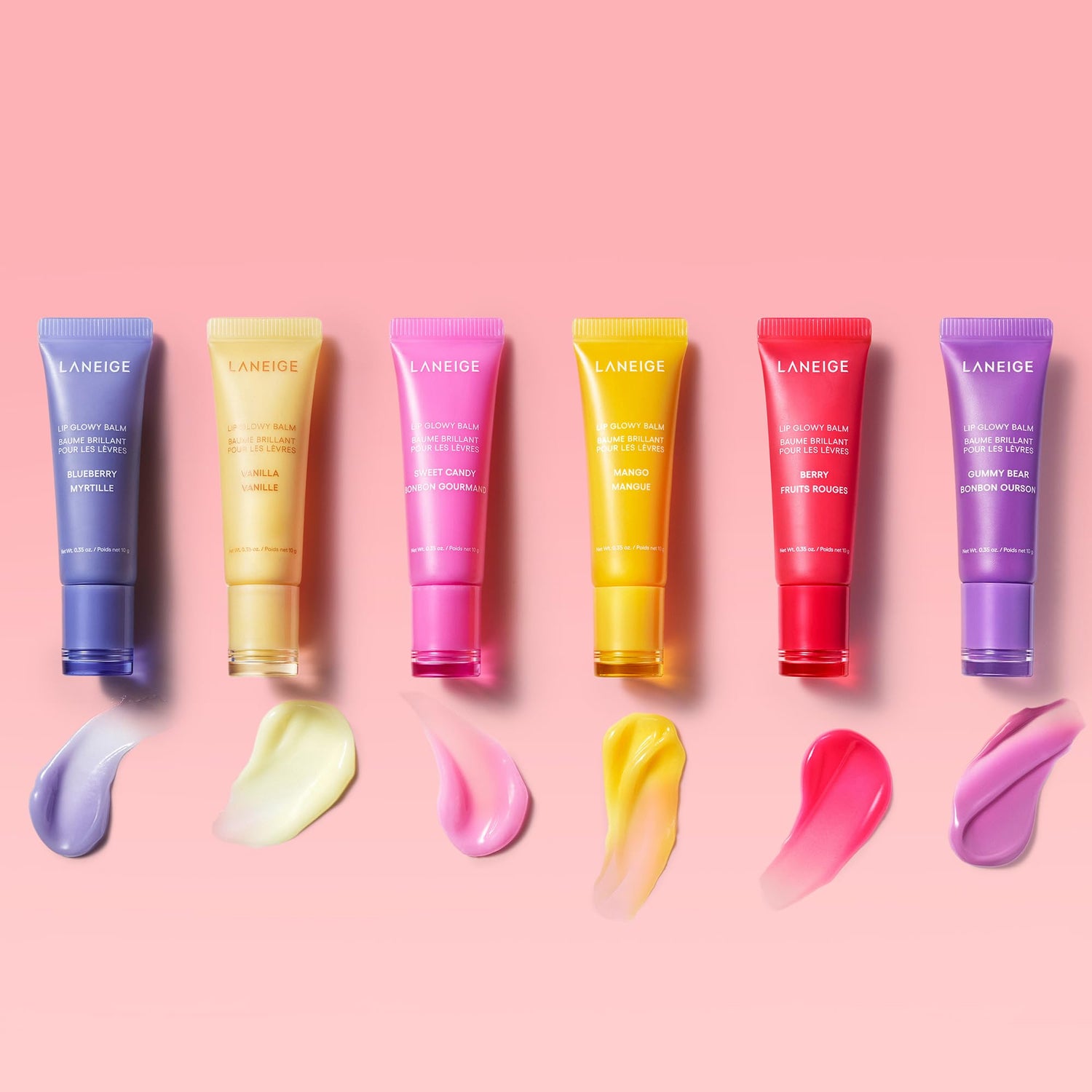 LANEIGE Lip Glowy Balm Hydrate, Glossy, Lightweight, Moisturize &amp; Tint with Shea Butter