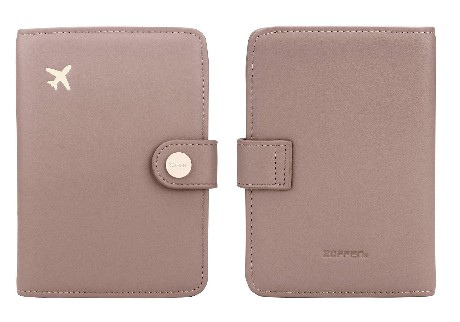 Zoppen RFID Blocking Travel Passport Holder Cadanian Passport Cover Slim Id Card Case (