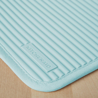 KitchenAid Ribbed Soft Silicone Water Resistant Pot Holder Set, Milkshake , 2 Piece Set, 7&quot;x9&quot;