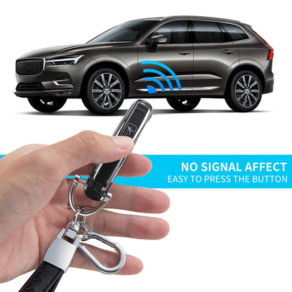 Compatible with VW Volkswagen Key Fob Cover with Leather Lanyard, Car Key Case Shell Protection for Volkswagen Tiguan Atlas Jetta Passat Golf Alltrack Smart Remote Control,Green