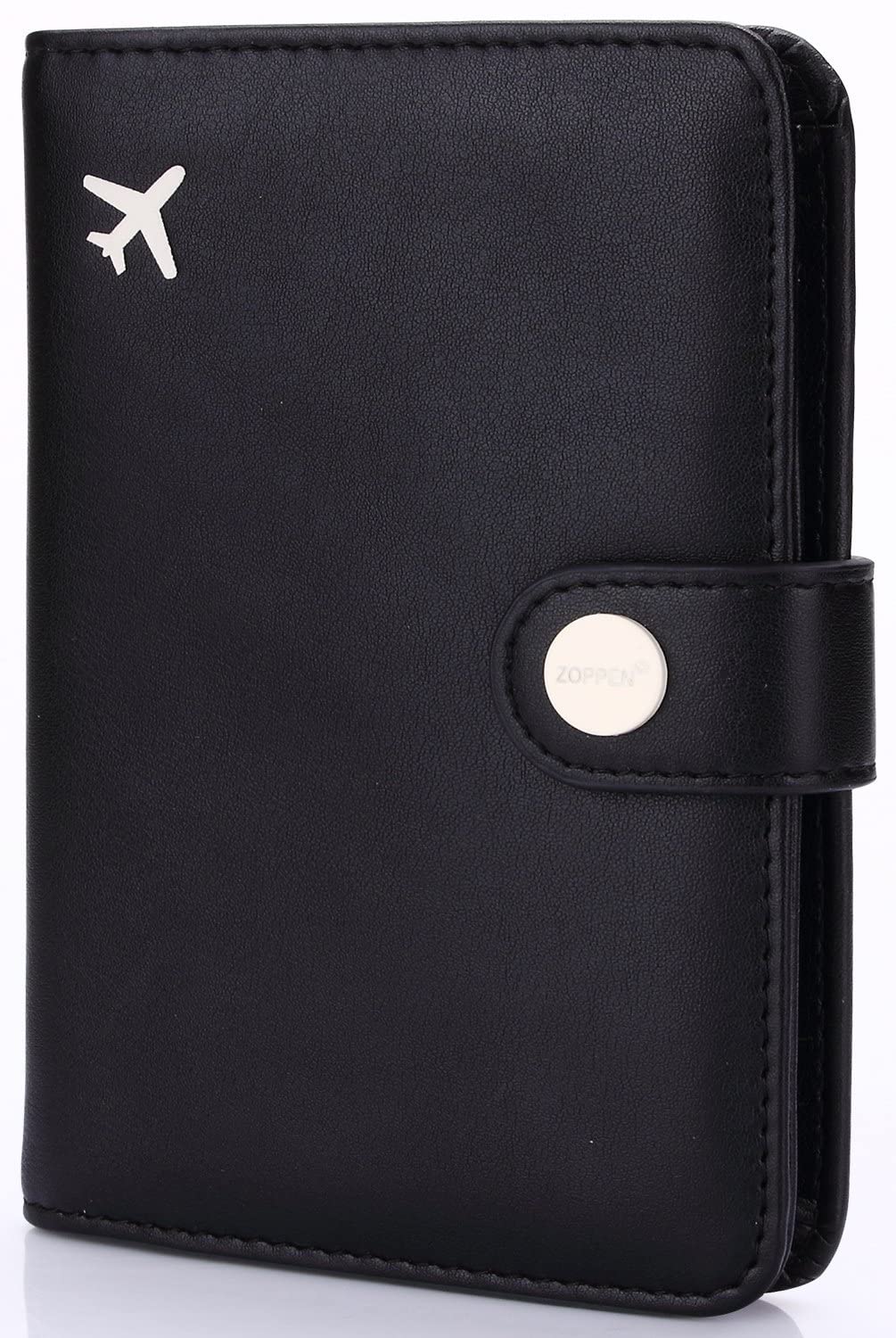 Zoppen RFID Blocking Travel Passport Holder Cadanian Passport Cover Slim Id Card Case (
