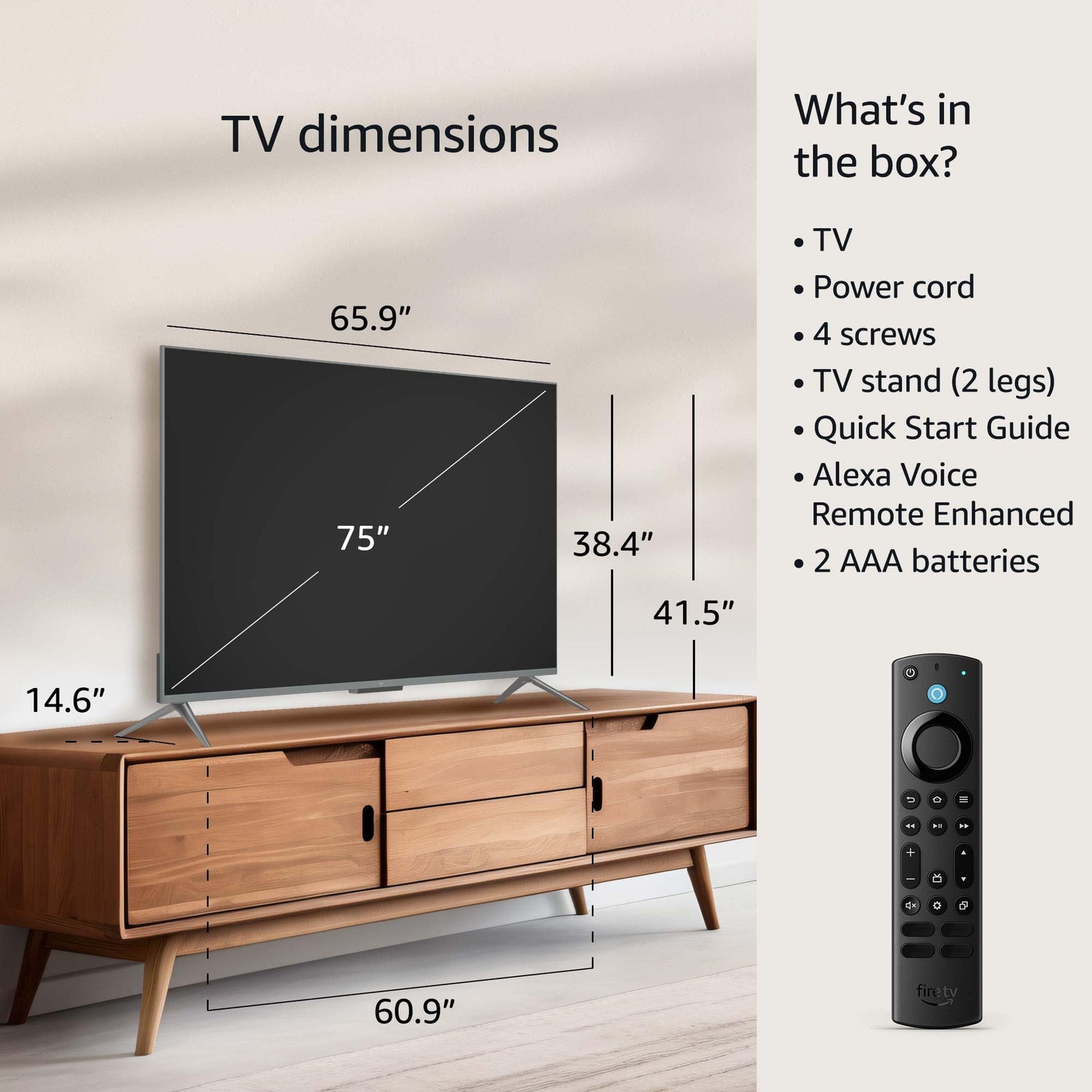 Amazon Fire TV 50&quot; Omni QLED Series 4K UHD smart TV, Dolby Vision IQ, Fire TV Ambient Experience, local dimming, hands-free with Alexa