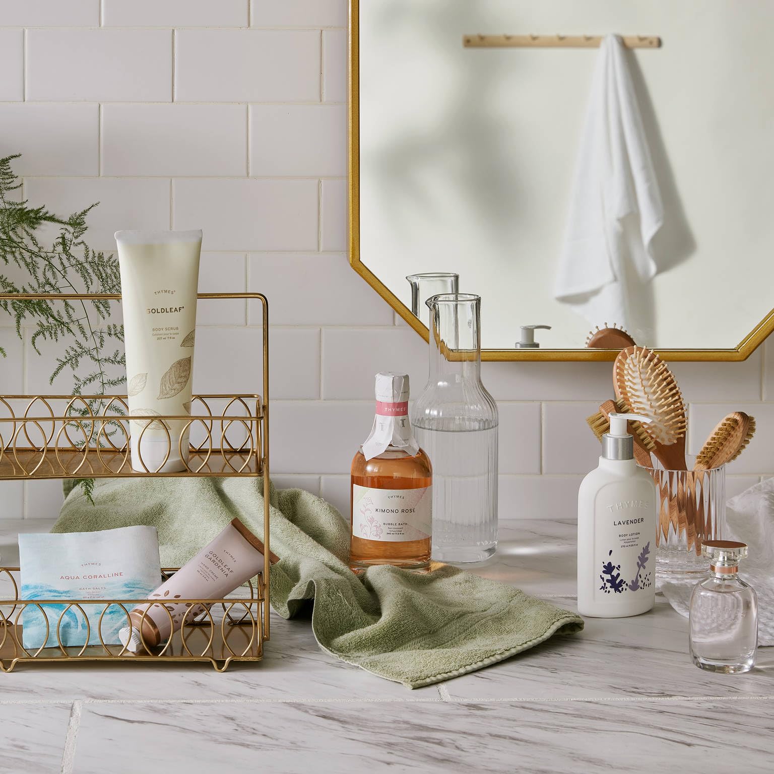 Thymes Bubble Bath - 11.5 Fl Oz - Goldleaf Gardenia